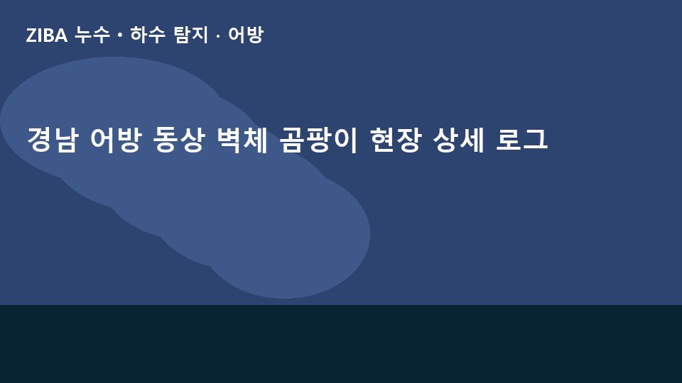 경남 어방 동상 벽체 곰팡이 현장 상세 로그
